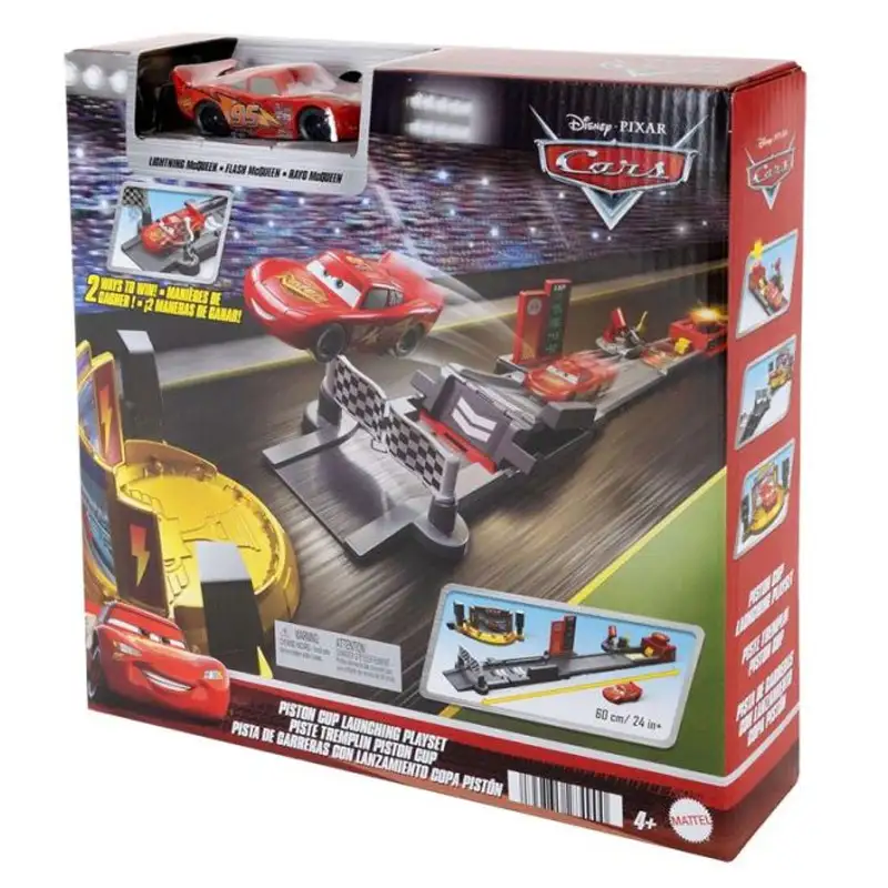 Mattel Cars Jdj02 Pista De Lanzamiento Copa Pistón