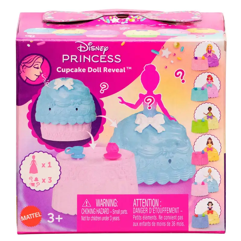 Mattel Disney Jfg78 Cupcake Con Muñeca Pequeña Sorpresa
