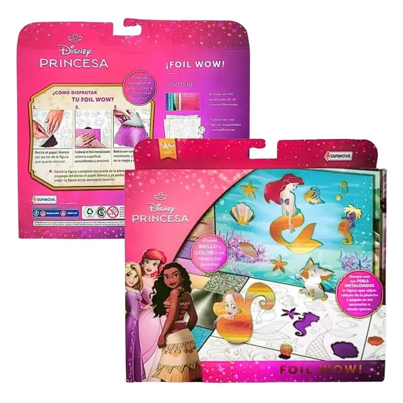 Tapimovil Disney Dju00690 Set Para Colorear Y Decorar Con Foil De Disney Princesas
