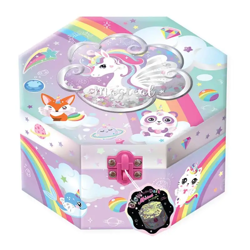 "Hot Focus 301Gd Caja De Joyer’a Musical Con Figura, Brilla En La Oscuridad"
