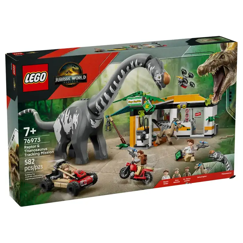 Lego Jurassic World 76973 MisiÑn De Seguimiento: Raptor Y Titanosaurus