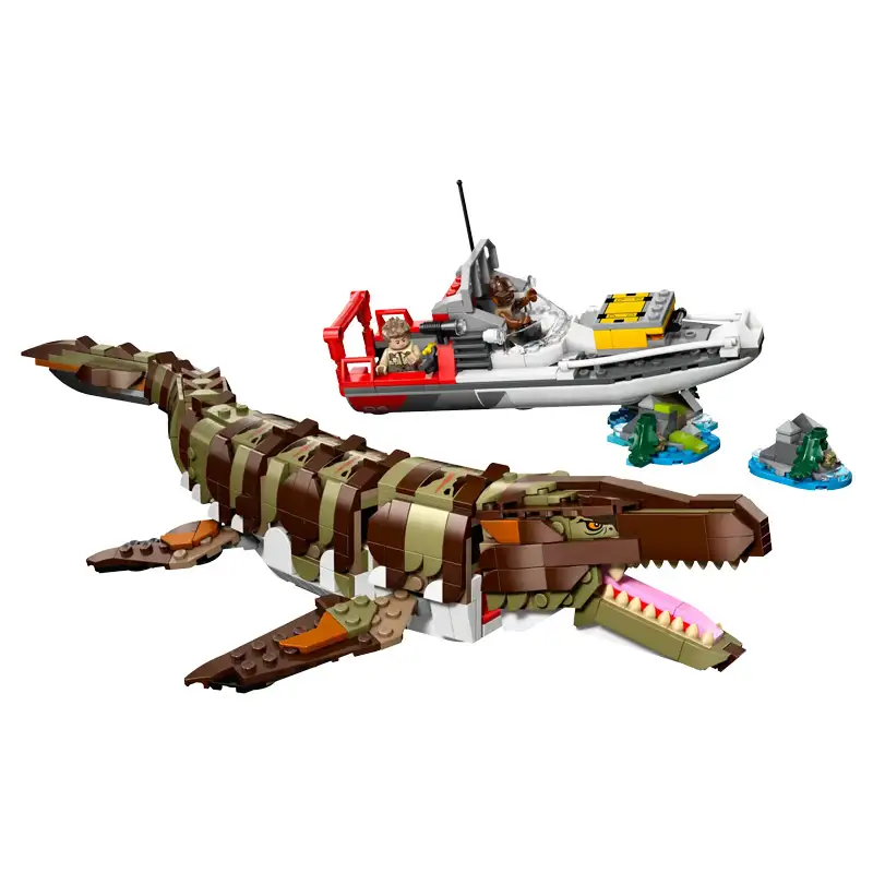 Lego Jurassic World 76974 Mision Naval: Mosasaurus Construible