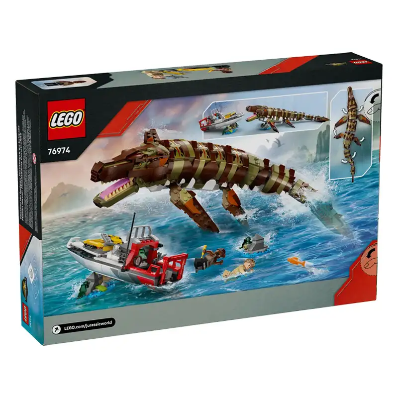 Lego Jurassic World 76974 Mision Naval: Mosasaurus Construible