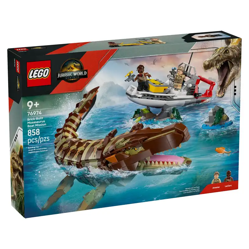Lego Jurassic World 76974 Mision Naval: Mosasaurus Construible