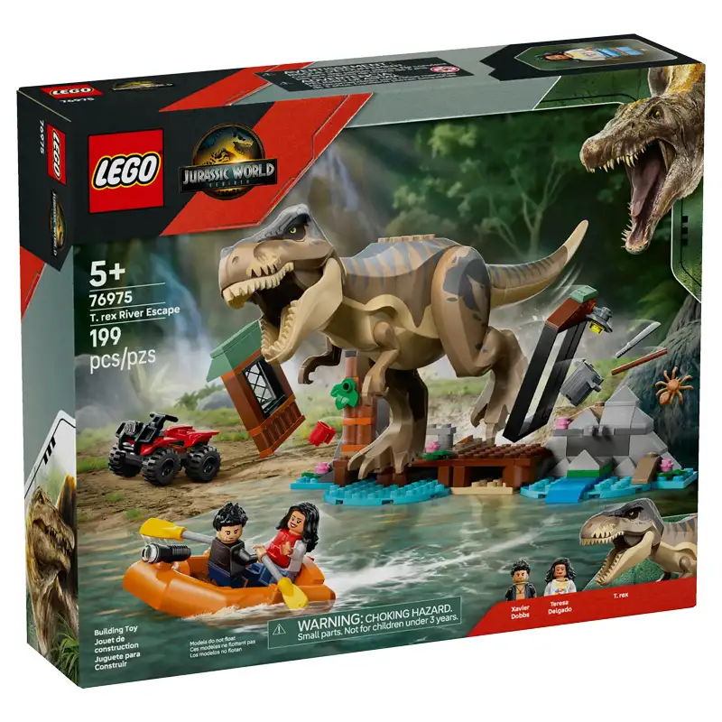 Lego Jurassic World 76975 Huida Por El Roo Y T. Rex A La Caza