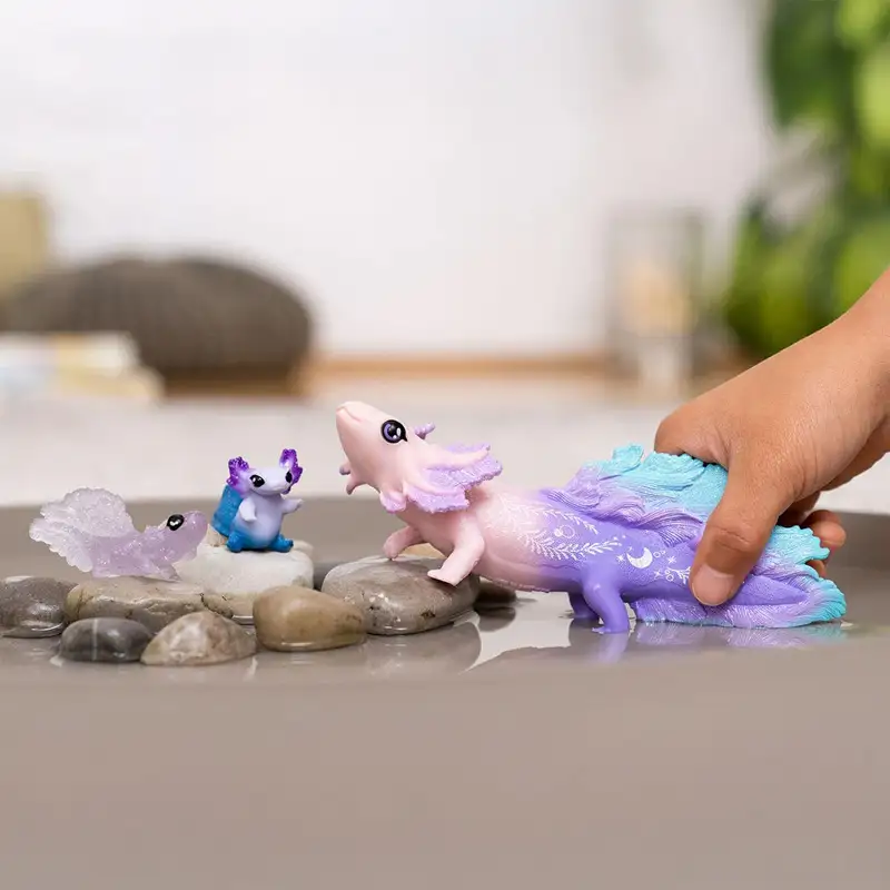 Schleich  42628 Set De Descubrimiento De Ajolotes