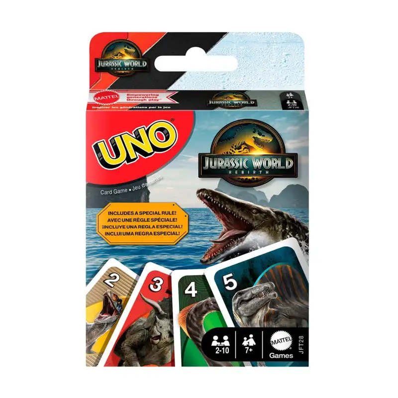 Mattel Uno Jft28 Uno Jurassic World Rebirth