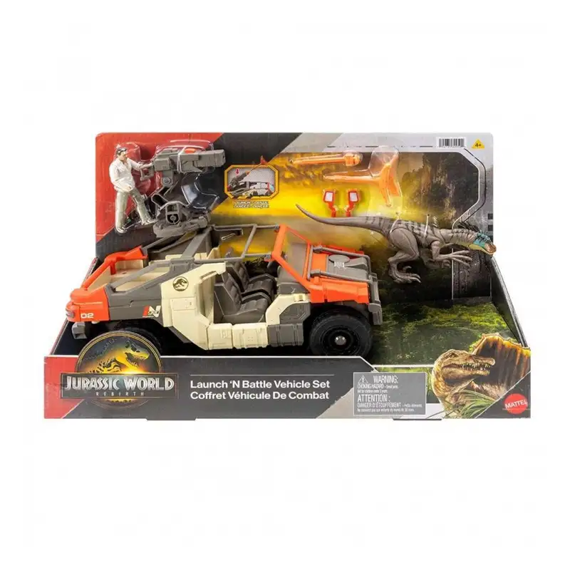 Mattel Jurassic World Jgb59 Jurassic World Vehiculo Con Figura