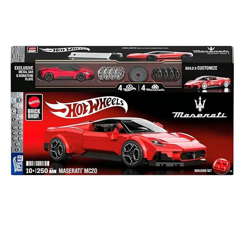 Mattel Hot Wheels Jfr90  Brick Shop  Auto Deportivo De Lujo A Escala Maserati Mc20