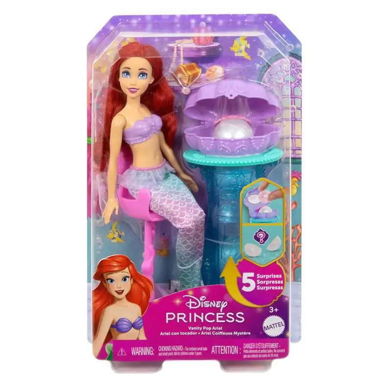 Mattel Disney Princesas Jbf86  Ariel Muneca Sirena Sorpresa