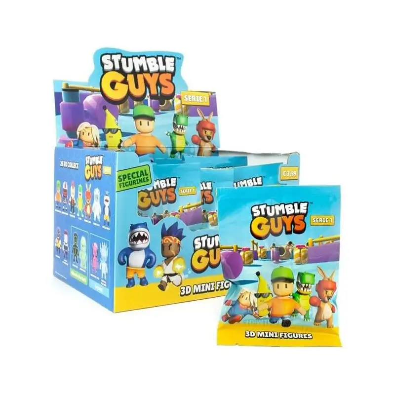 Pmi Kind Word Stumble Guys 524 Mini Figuras 3D En Blister Con Personajes Ð Surtido