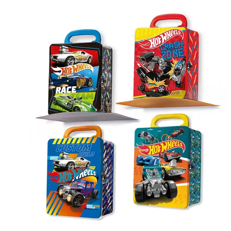 Mattel Hot Wheels Hwcc2-23K Maletin Metalico Para Guardar Autos A Escala _ Diseno Metalico