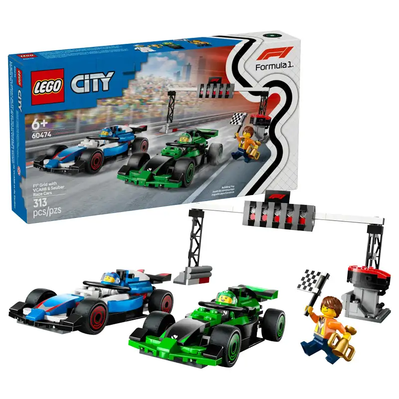 Lego City 60474 Circuito F1 Con Vcarb Y Autos De Carrera Sauber