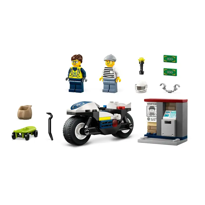 Lego City 60455 Persecucion Moto Policial