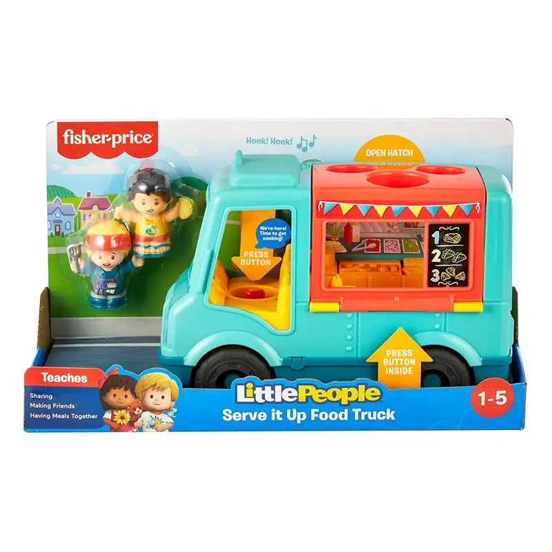 Mattel Fisher Price Jgx15 Camion De Comida Con Accesorios