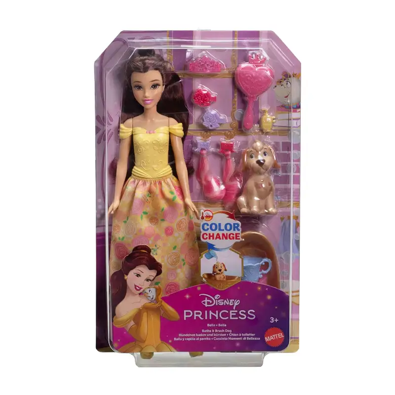 Mattel Disney Princesas Jfc42 Bella Con Mascota Y Accesorios