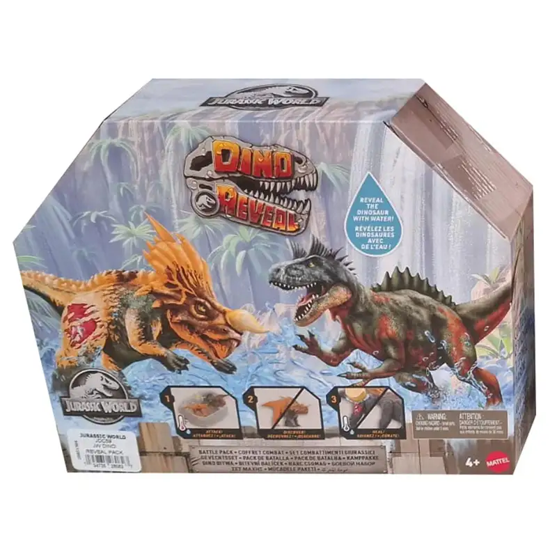 Mattel Jurassic World Jdc59 Battle Pack Dinosaurios Dino Reveal