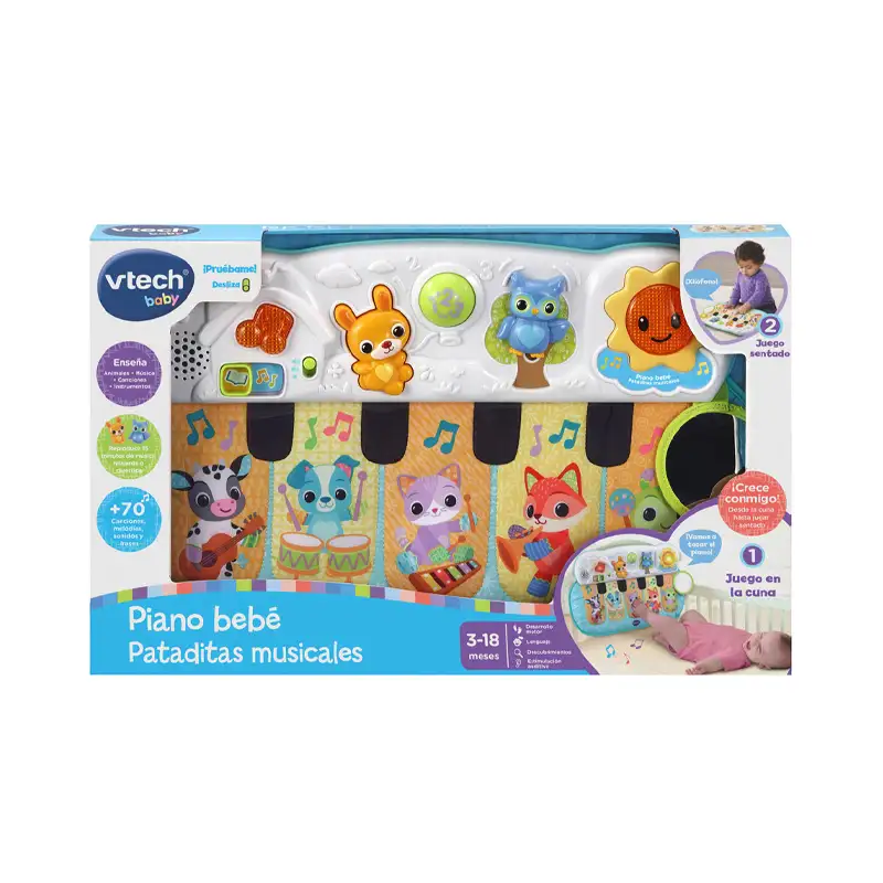 Vtech Baby 80-158167 Piano De Bebe Pataditas Musicales