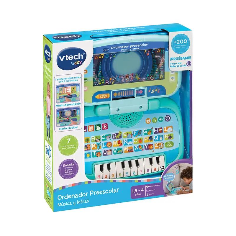 Vtech Baby 80-576422 Ordenador Preescolar Musica Y Letras