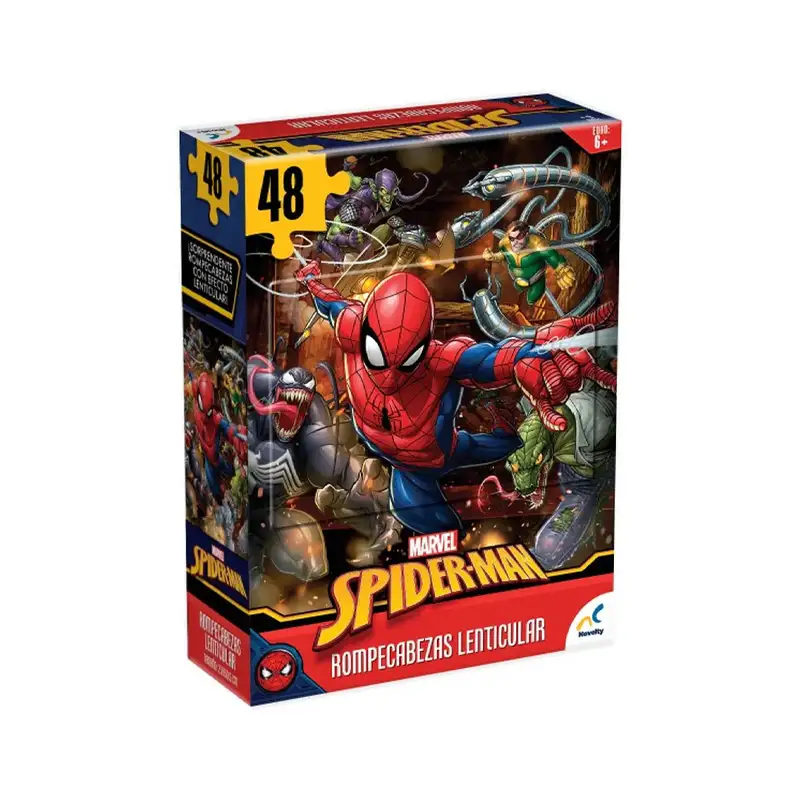 Novelty Avengers 10991-Fg Rompecabezas Spiderman En Exhibidor 48 Piezas