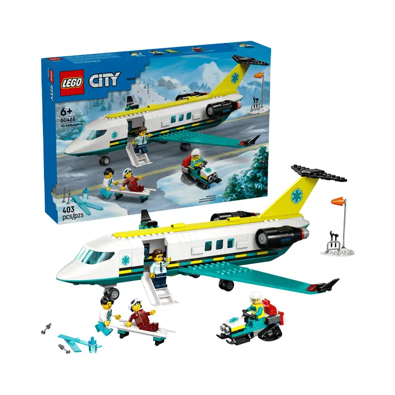 Lego City 60465 Avion Ambulancia Aerea De Emergencia
