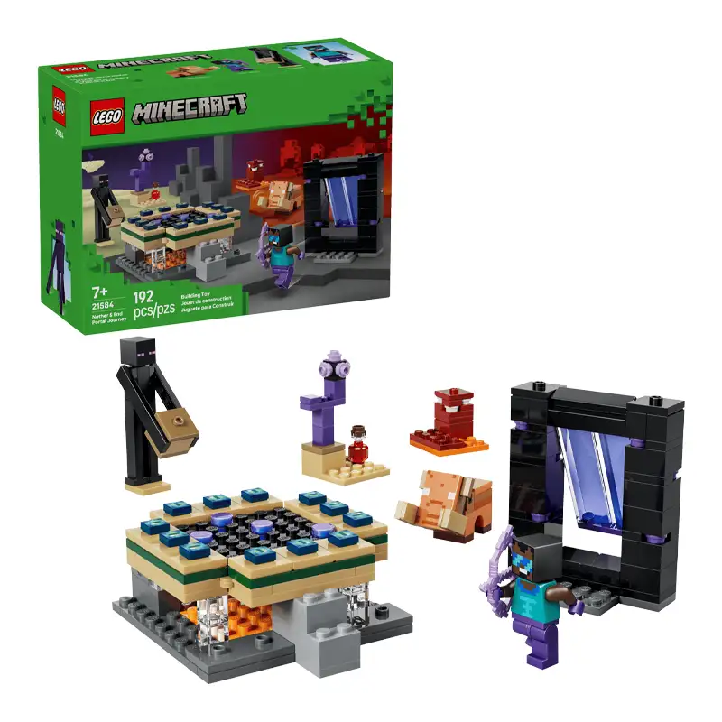 Lego Minecraft 21584 Portal Del Nether Y Portal Del End