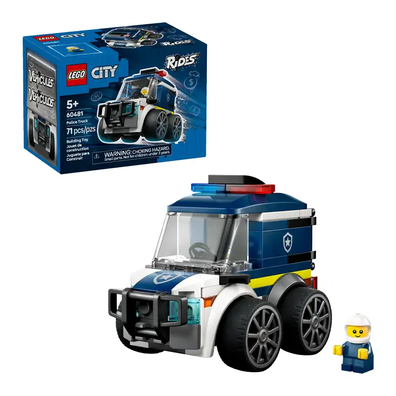 Lego City 60481 Vehiculos Paseo Camion De Policia