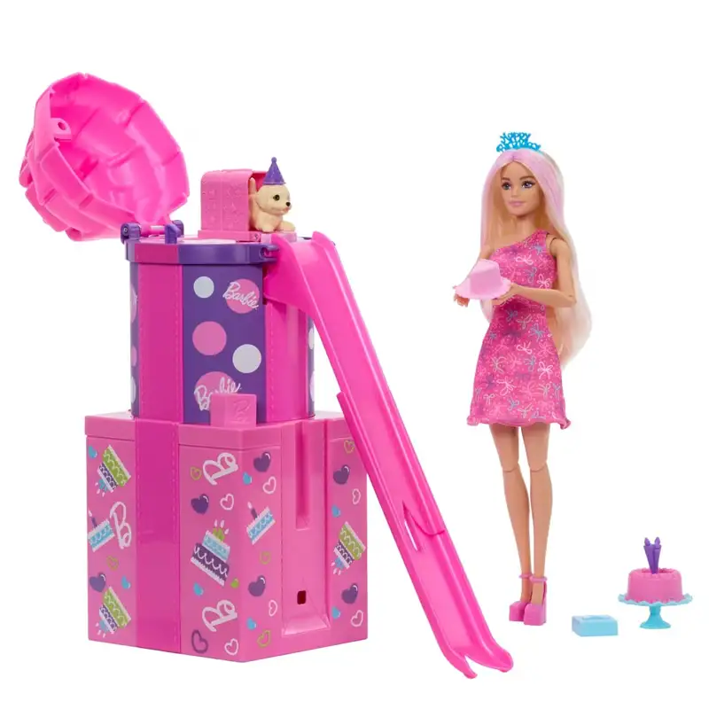 Mattel Barbie Jkf66 Set Regalo Fiesta Sorpresa