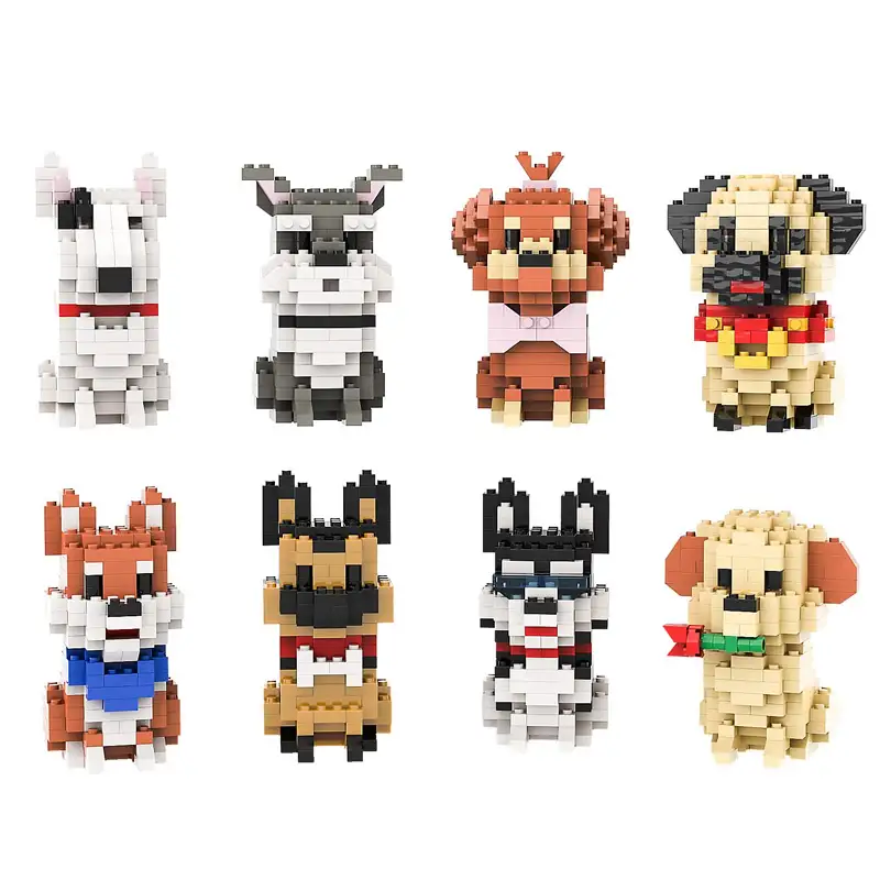 Koco  Lolo-015 Micro Bloques Perros Surtido