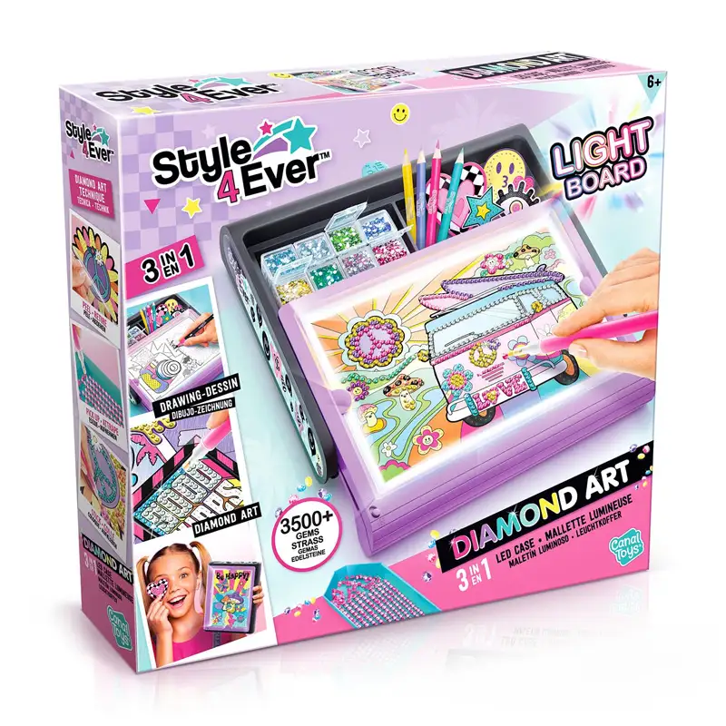 Canal Toys Arts & Crafts Ofg 300 Set Diamond Art 3 En 1 Led