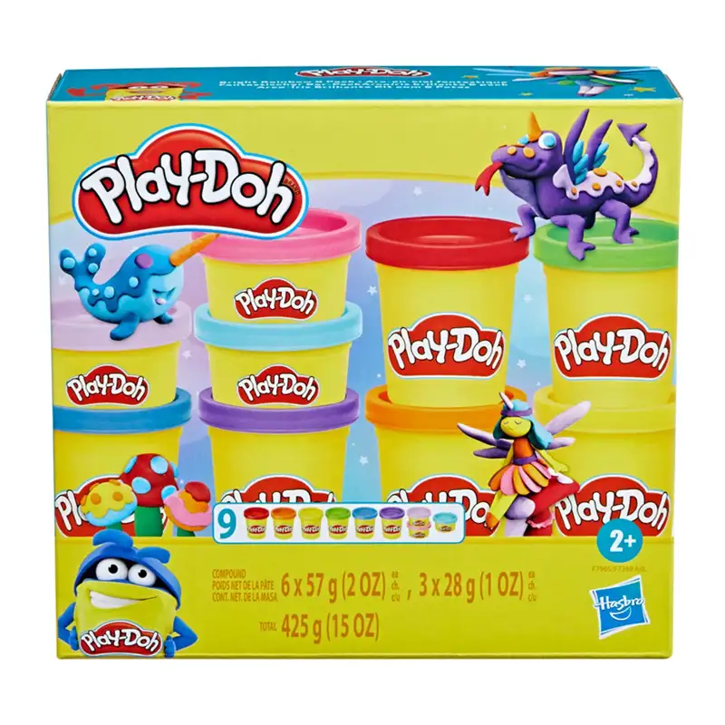 Hasbro Play-Doh F7369 Set De Masa 9 Colores
