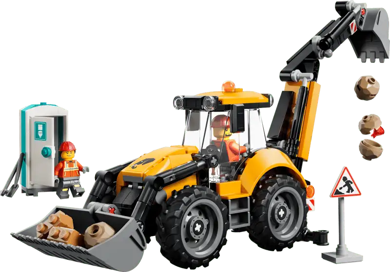 Lego City 60480 Cargadora Retroexcavadora Amarilla