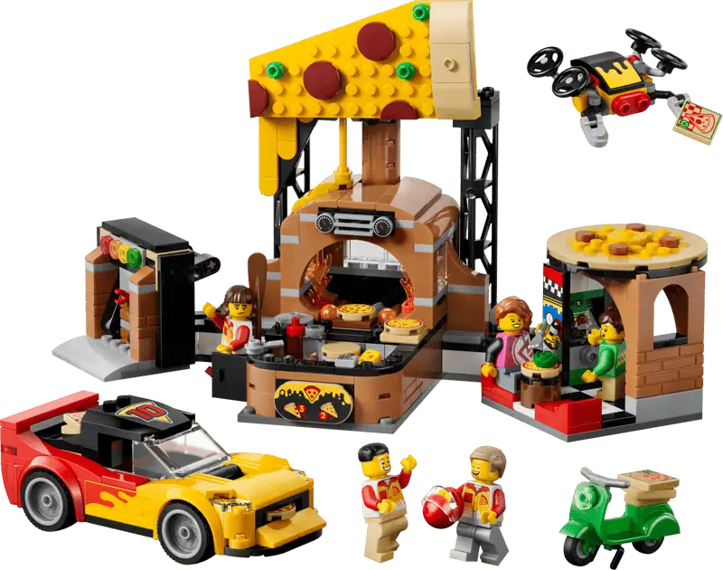 Lego City 60496 Experiencia De Pizza A Domicilio Con Vehiculos