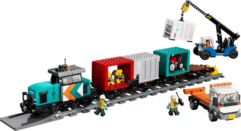 Lego City 60509 Tren De Mercancias Del Puerto Con Grua Y Camion