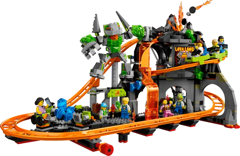 Lego City 60501 Montaña Rusa Del Parque Lava Land