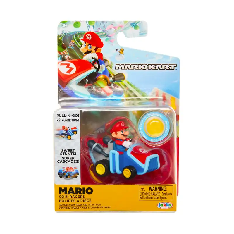 Jakks Pacific Nintendo 69278-4L-12P Mario Kart Vehiculo De Moneda Surtido